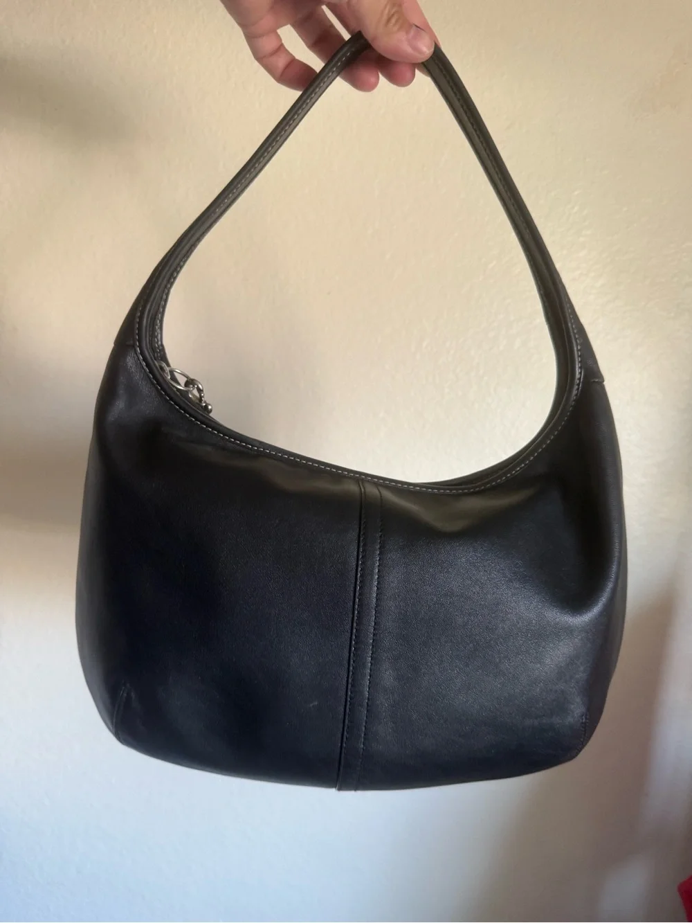 Vintage 2003 Coach Ergo Hobo Black Leather Shoulder Bag 9219